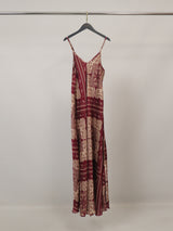 Robe longue satinée bandana KD7505VS-8