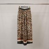 Pantalon satiné fluide à imprimé léopard KD7789VS-42