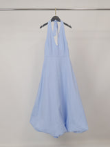 Robe longue dos nu col halter TDM58126PK