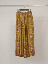 Pantalon large satiné imprimé KD6637VS-43