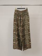 Pantalon large satiné imprimé KD6637VS-43