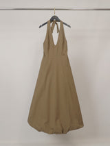 Robe longue dos nu col halter TDM58126PK