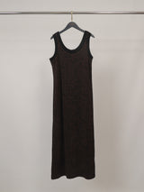 Robe longue en maille à imprimé léopard MF56645