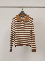 Pull rayé col polo HYC91026