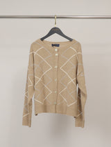 Gilet géométrique laine-cachemire HYC91015