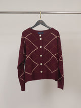 Gilet géométrique laine-cachemire HYC91015