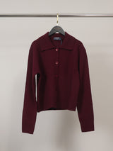 Gilet mérinos à col chemise DSYL2621