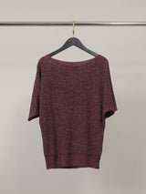 Pull brillant col bateau CA8413
