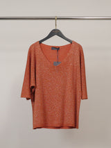 Pull brillant col V CA6951