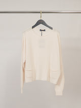 Pull souple à poches plaquées YF17061