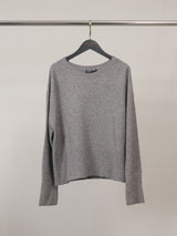 Pull en maille souple à col rond et bas côtelé YF570294