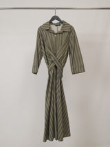 Robe ceinturée rayée TDM65026-2