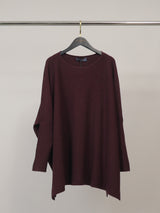 Pull ample en maille souple à bords côtelés – DSY9744
