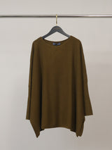 Pull ample en maille souple à bords côtelés – DSY9744