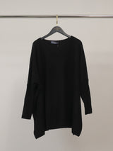 Pull ample en maille souple à bords côtelés – DSY9744