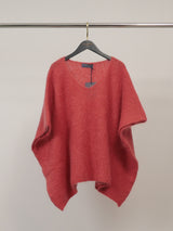 Pull ample en mohair à col V et ligne souple – MCL24036