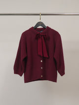 Gilet en maille douce à l’angora avec nœud – MCL26521