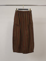 Pantalon large à rayures multicolores – THS67625-23
