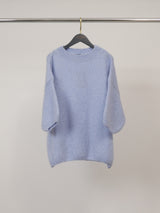 Pull en mohair à manches courtes, ligne ample – MCL24173
