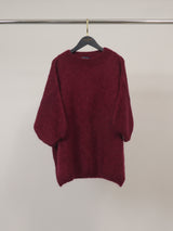 Pull en mohair à manches courtes, ligne ample – MCL24173