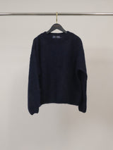 Pull duveteux en mohair mélangé à col rond – MCL23573