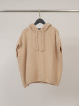 Pull à capuche duveteux en alpaga et laine – MCL26106