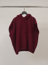 Pull à capuche duveteux en alpaga et laine – MCL26106