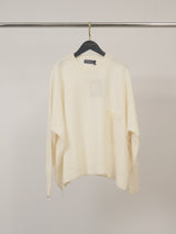 Pull en laine mérinos ample à poche plaquée DSYL2603