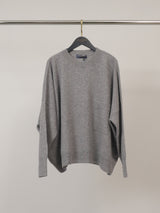 Pull en laine mérinos ample à poche plaquée DSYL2603