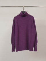Pull maille douce col roulé à manches raglan – YF570717