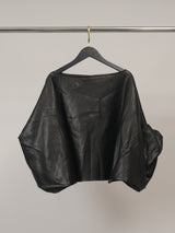 Blouse effet similicuir à col bateau – THS28126PE8