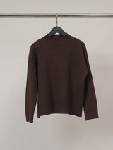 Pull col montant à fleurs en relief DSY9772