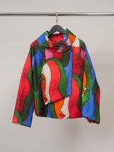 Veste col drapé imprimée – HM7690P