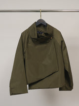 Veste imperméable à col drapé boutonné – HM7690