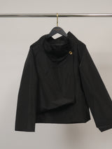 Veste imperméable à col drapé boutonné – HM7690