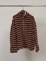 Veste peluche rayée zippée – SSG50751