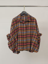 Chemise ample à carreaux – THS38726QST1