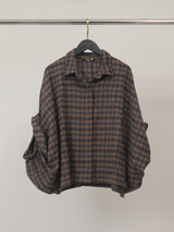Chemise ample à carreaux – THS38726QST3