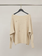 Pull col bateau perlé – HY26057