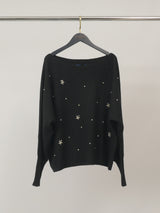 Pull col bateau perlé – HY26057