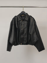 Veste ample en similicuir – THS82025PE8