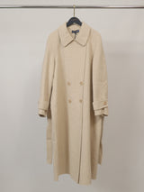 Manteau long en laine et cachemire à double boutonnage – DSY268857
