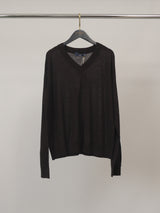 Pull en laine mérinos à col V et coupe fluide – DSYL88240