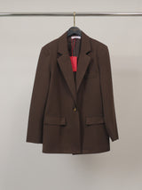 Blazer droit structuré à bouton unique – MJ2280