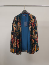 Veste kimono velours fluide à imprimé floral et animalier – KD10026-32
