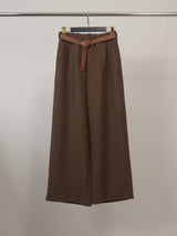 Pantalon large à pinces avec ceinture – THS78223FL1