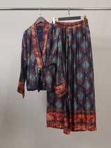 Kimono satiné baroque ceinturé – KD10003VS-49
