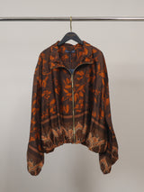 Veste fluide zippée à imprimé floral – KD10017VS-3