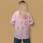 Load image into Gallery viewer, Oversized striped shirt with back print SSC81326