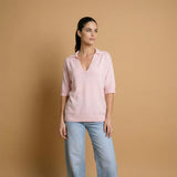Fine knit polo neck jumper YF520911
